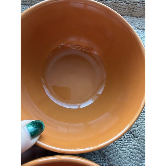 Hobby Lobby Fall 2025 Embossed Pumpkin Orange Cereal/Soup Bowls Set of 4NEW!! - Picture 9 of 14
